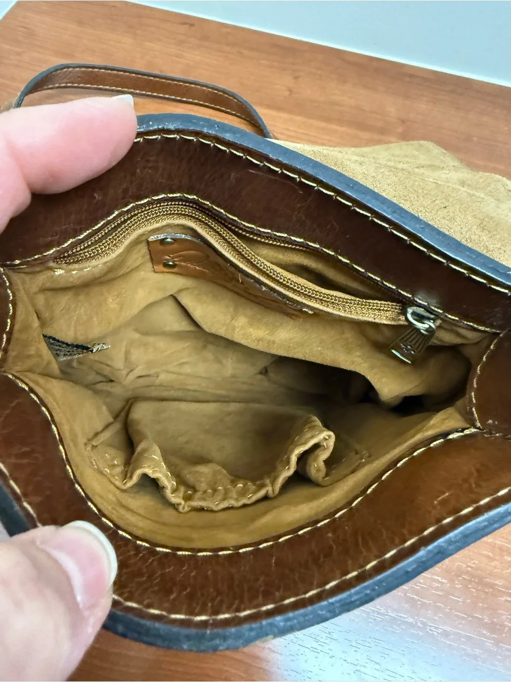 Patricia Nash Brown Leather Messenger Crossbody